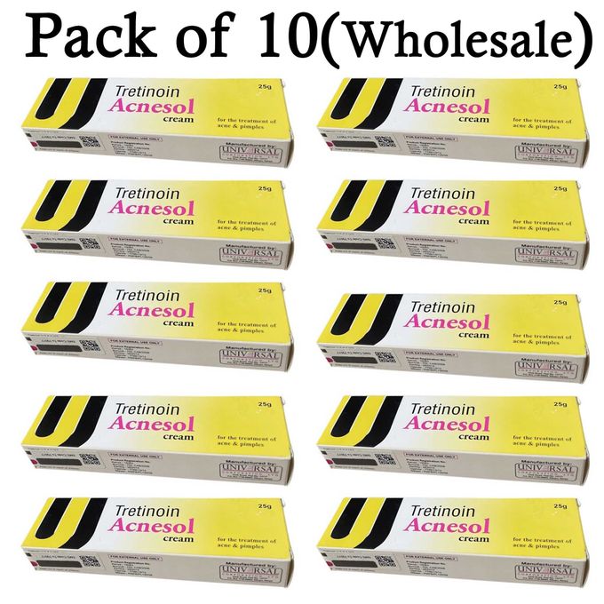 10pcs Acnesol Cream Wholesale 100% For Treatment Of Acne & Pimples - Tretinoin USP